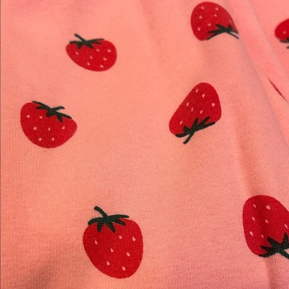 Lola + The Boys Pink Strawberry Sweatsuit - Picture 5 of 5